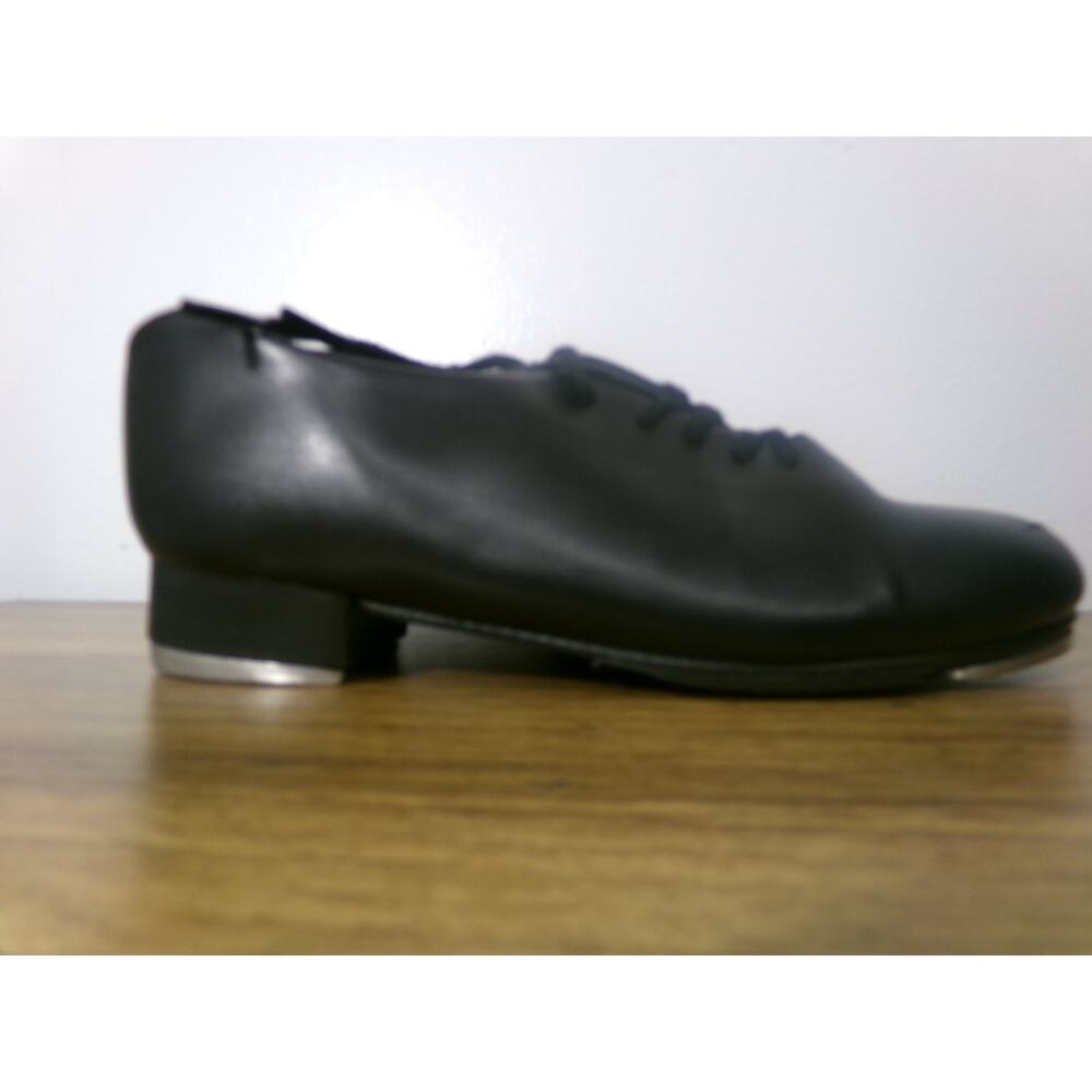 Dance Tap Shoes 13.5M Youth Capezio 443 Student Lace Up Black Full Sole